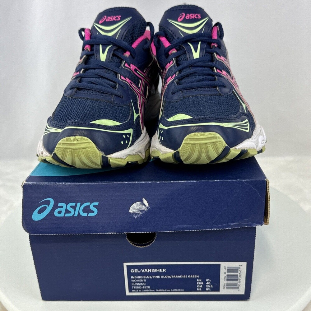 Asics Gel Vanisher Running Shoe Women's Size 8.5 Blue/Pink/Green T75BQ-4920 - Picture 8 of 9